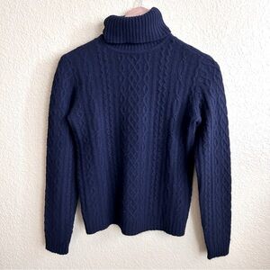 Lauren Ralph Lauren Wool/Angora Cable Knit Turtleneck Sweater
